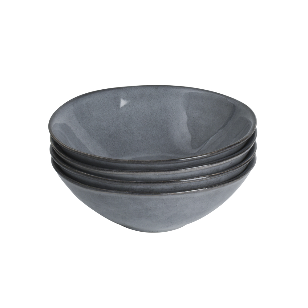 View 4 Grey Stoneware Cereal Bowls Malmo Tableware by ProCook information