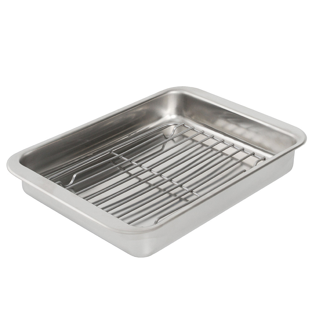 View Stainless Steel Roasting Tin Rack 285 x 41cm Bakeware by ProCook information