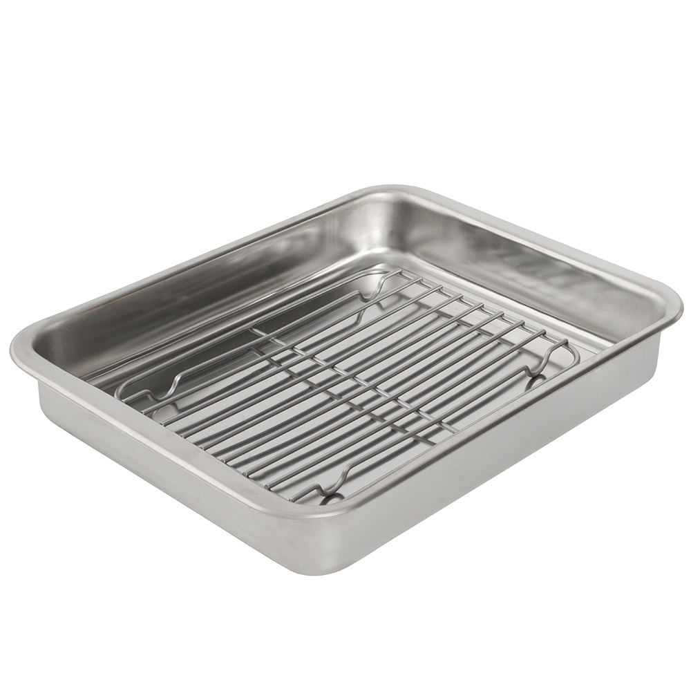 View Stainless Steel Roasting Tin Rack 32 x 43cm Bakeware by ProCook information