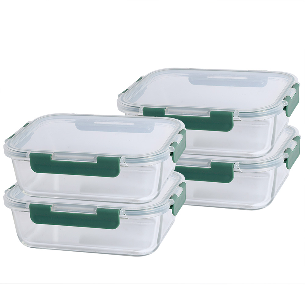 View 4 Glass Airtight 15L Food Storage Dishes Kitchenware by ProCook information