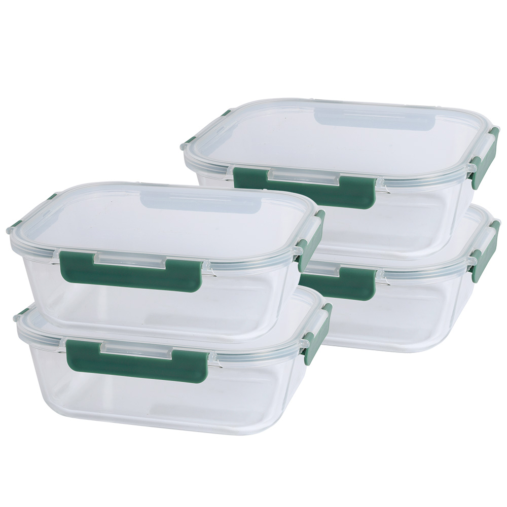 View 4 Glass Airtight 22L Food Storage Dishes Kitchenware by ProCook information