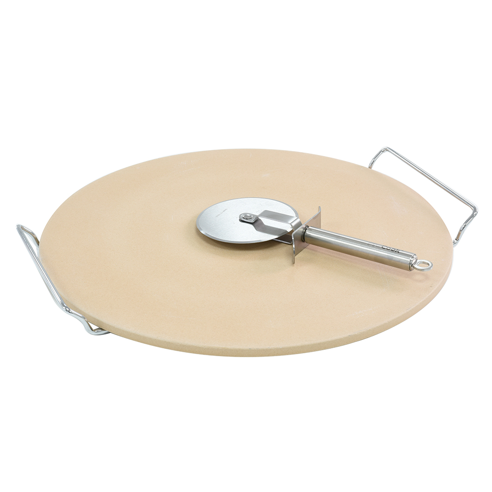 View Pizza Stone With Cutter 33cm Cookware by ProCook information