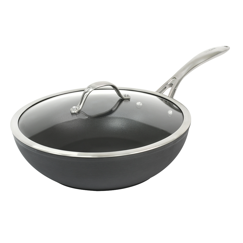 View ProCook Professional Anodised Cookware Induction Wok Lid 28cm information