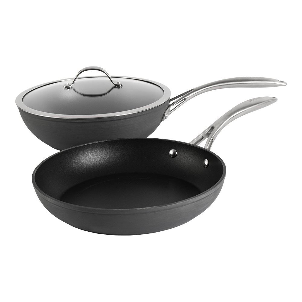 View ProCook Professional Anodised Cookware Wok Frying Pan 2 Piece information