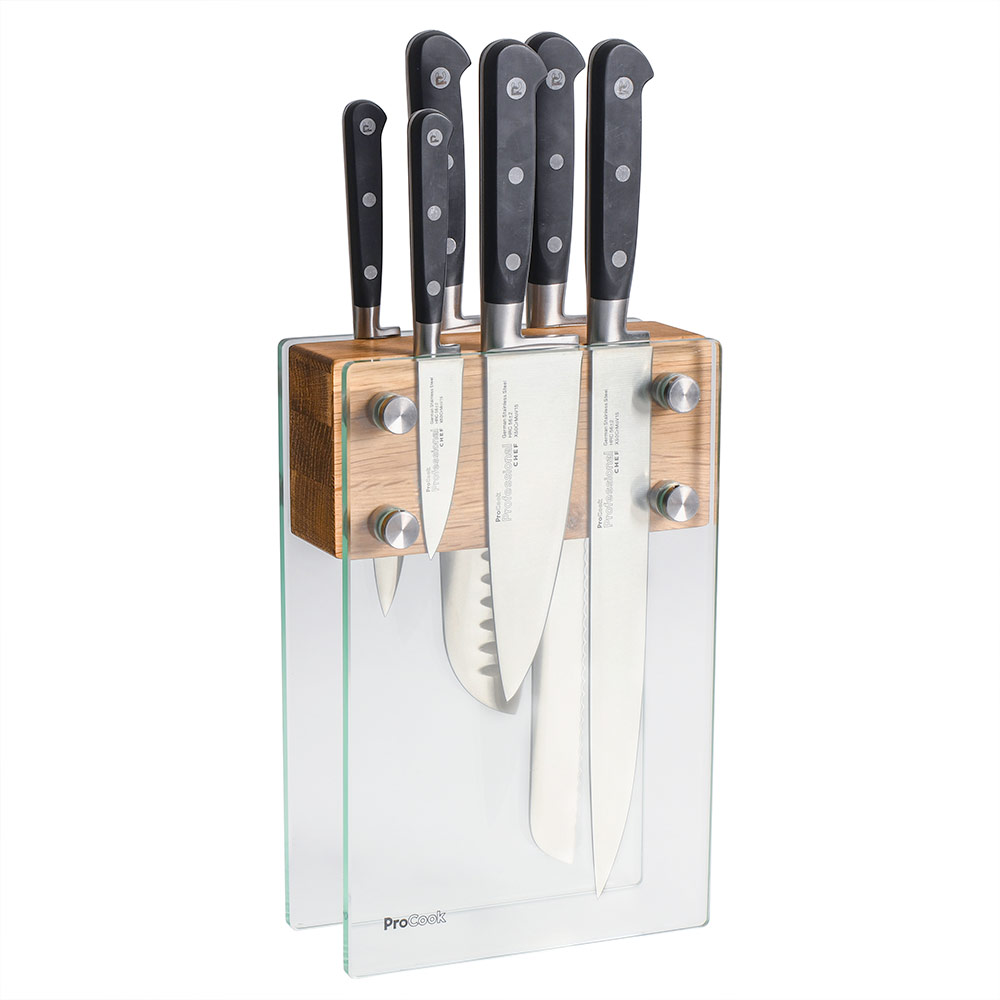 View 6 Piece Knife Set Glass Block Professional X50 Chef Knives by ProCook information