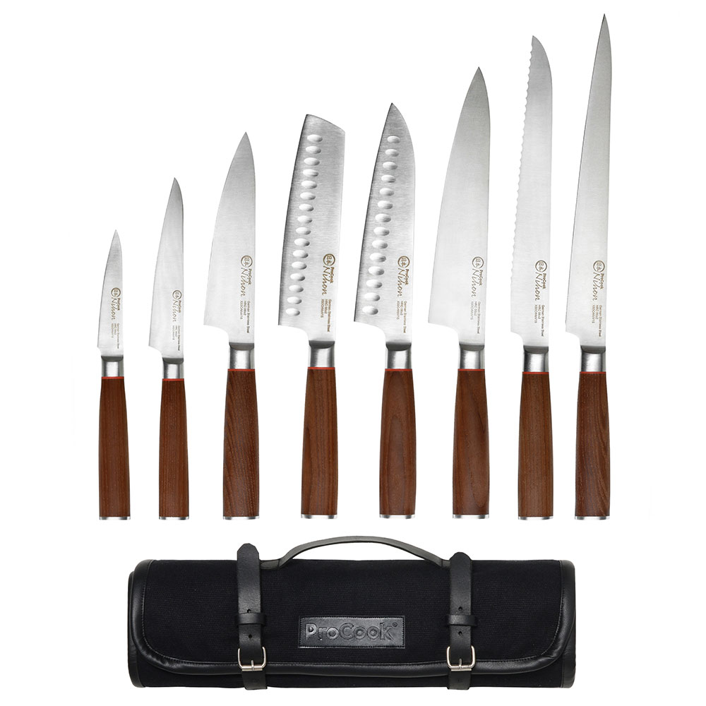 View 8 Piece Knife Set Canvas Case Nihon X50 Knives by ProCook information