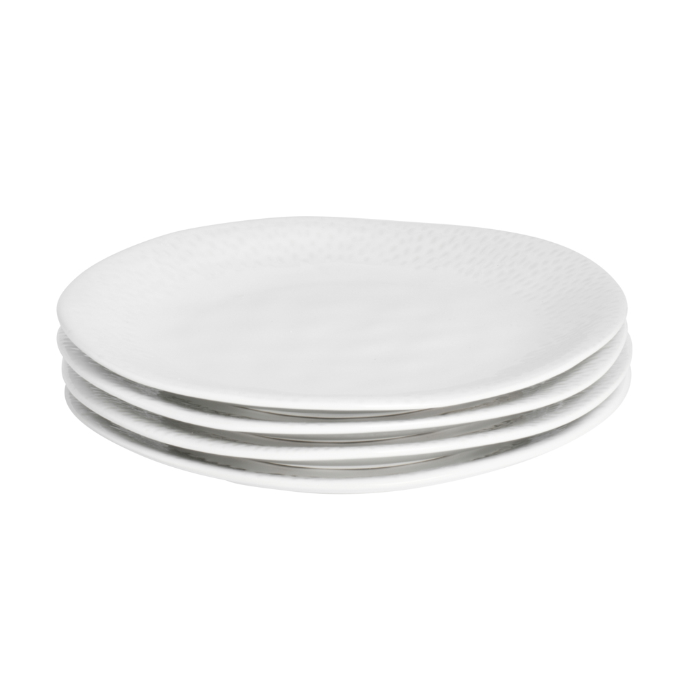 View ProCook Malmo Tableware White Teardrop Dinner Plate Set of 4 28cm information