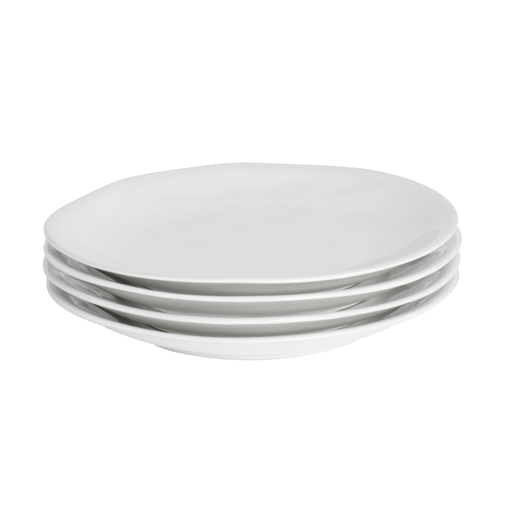 View ProCook Malmo Tableware White Dinner Plate Set of 4 28cm information