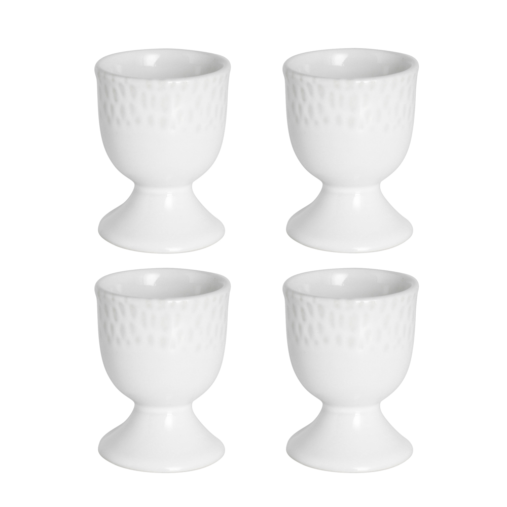 View ProCook Malmo Tableware White Teardrop Egg Cup Set of 4 information