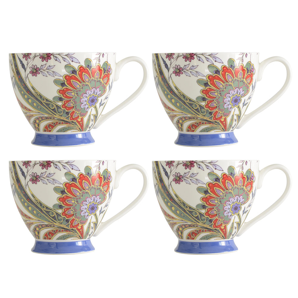 View ProCook Tableware Paisley Footed Mugs Set of 4 information