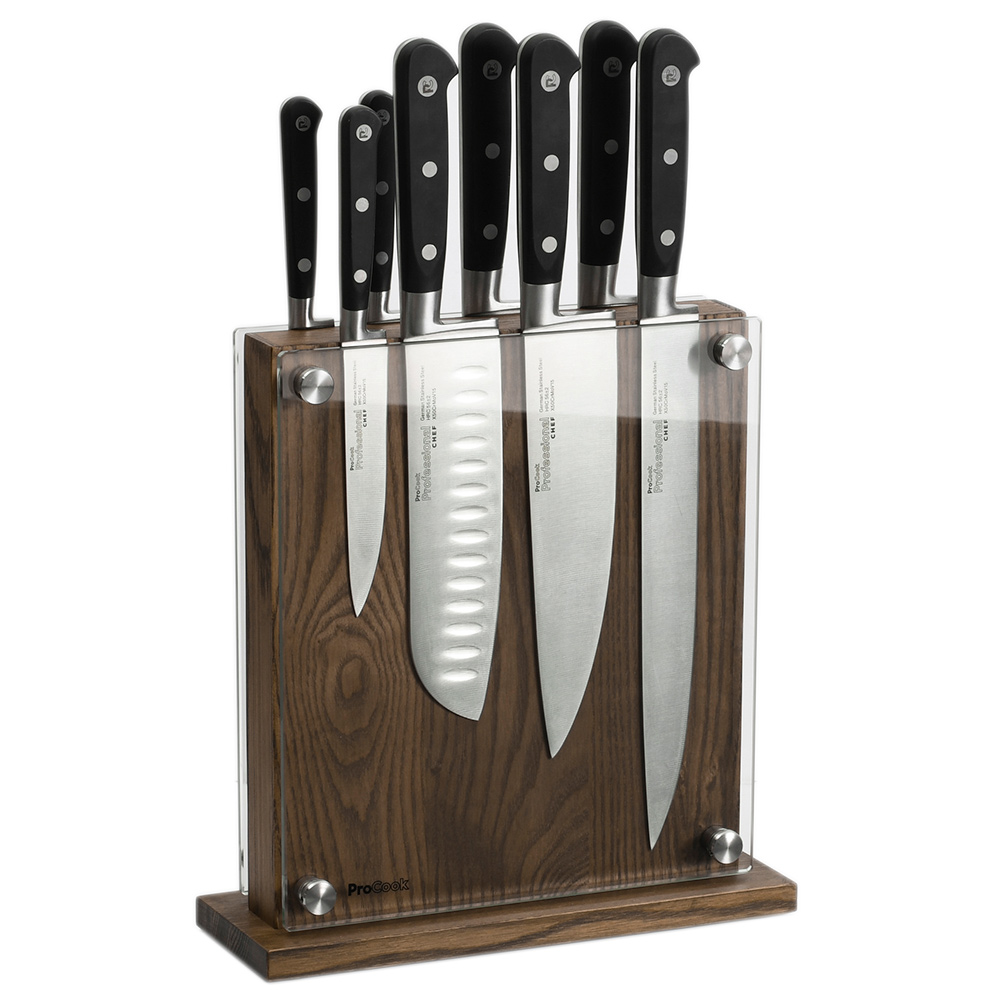 View 8 Piece Knife Set Glass Block Professional X50 Chef Knives by ProCook information