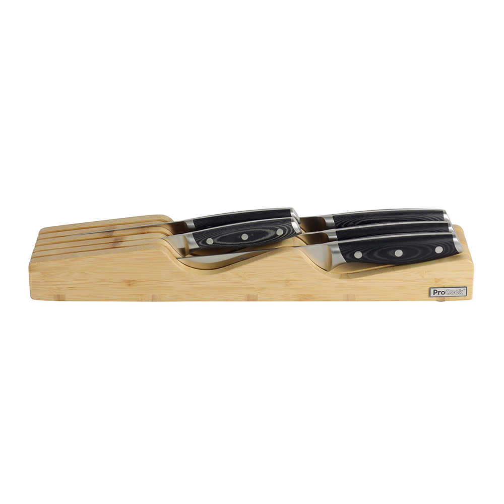 View 5 Piece Knife Set In Drawer Block Professional X50 Contour Knives by ProCook information