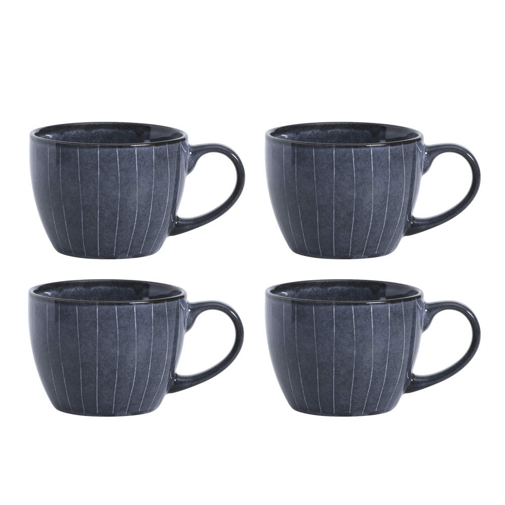 View ProCook Copenhagen Tableware Stoneware Teacup Mug Set of 4 information