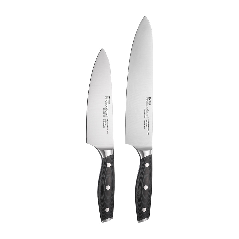 View 2 Piece Chef Knife Set Professional X50 Contour Knives by ProCook information