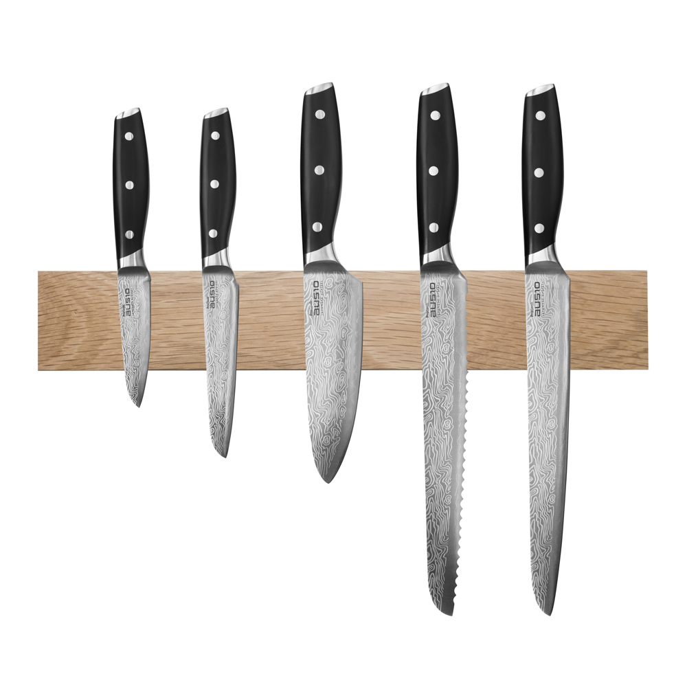 View 5 Piece Knife Set Magnetic Oak Rack Elite AUS10 Knives by ProCook information