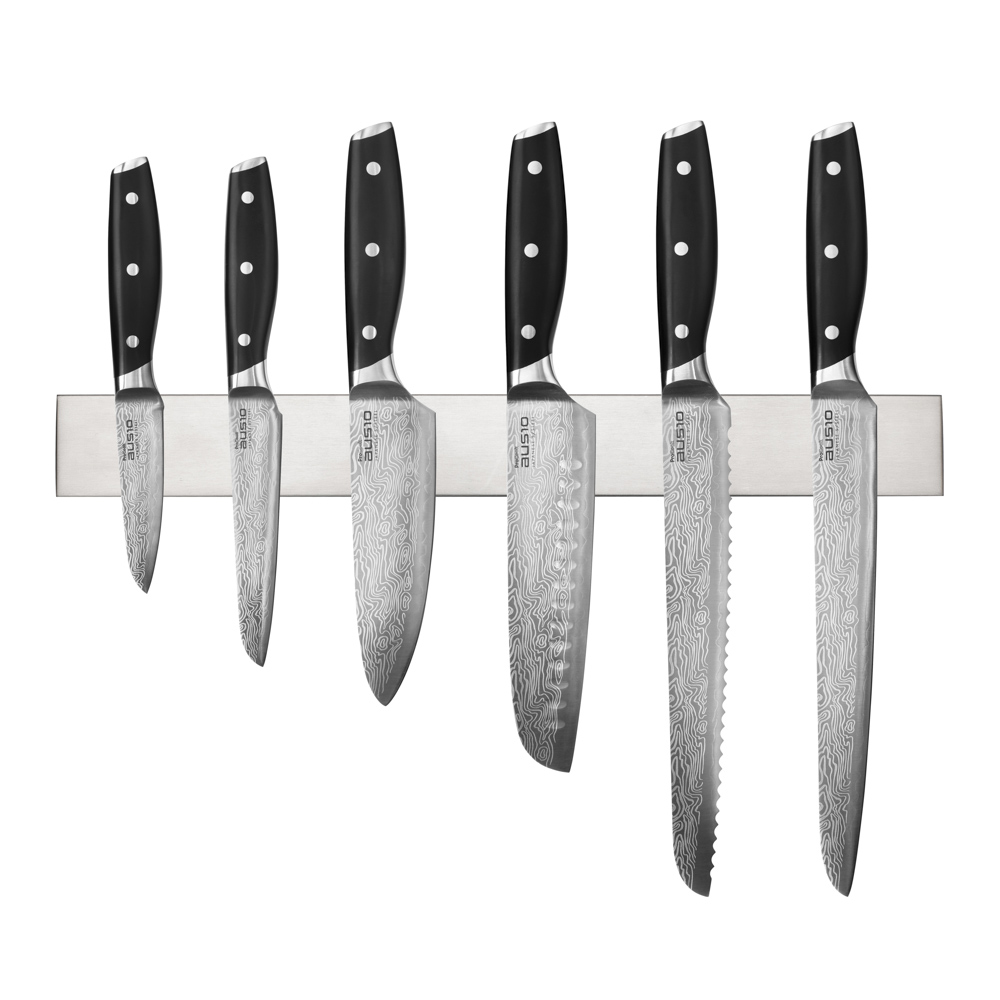 View 6 Piece Knife Set Stainless Steel Knife Rack Elite AUS10 Knives by ProCook information