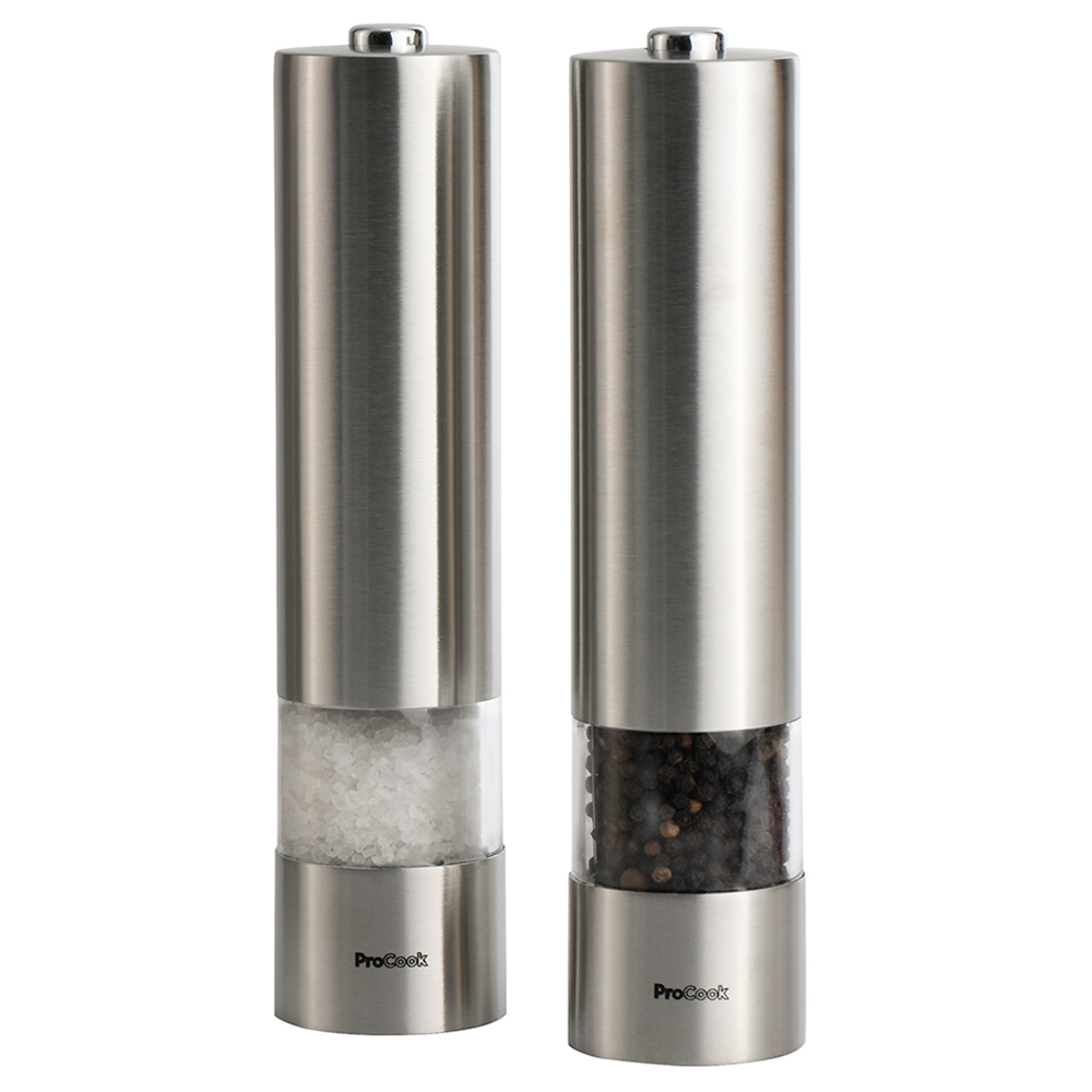 View Stainless Steel Electric Salt Pepper Mill Set ProCook information